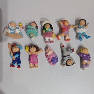 vintage lot of 1980s cabbage patch kids PVC figures